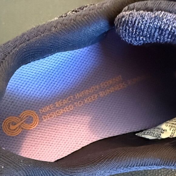 Nike Women's React Infinity Run Flyknit 3 - Cave Purple Orange size 8 NWOT - Picture 8 of 12